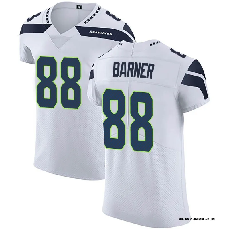 Men's Nike Seattle Seahawks AJ Barner White Vapor Untouchable Jersey - Elite