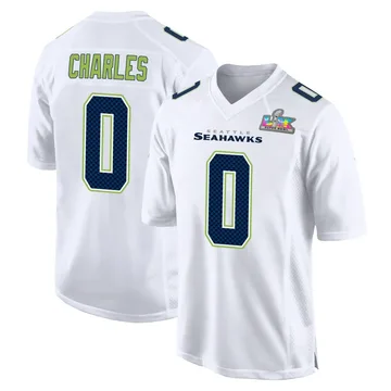 Men's Nike Seattle Seahawks Irvin Charles White Tundra Fashion Super Bowl LX Patch Jersey - Game