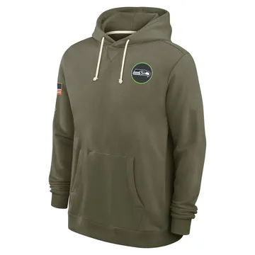 Men's Nike Seattle Seahawks Olive 2025 Salute to Service Sideline Hoodie