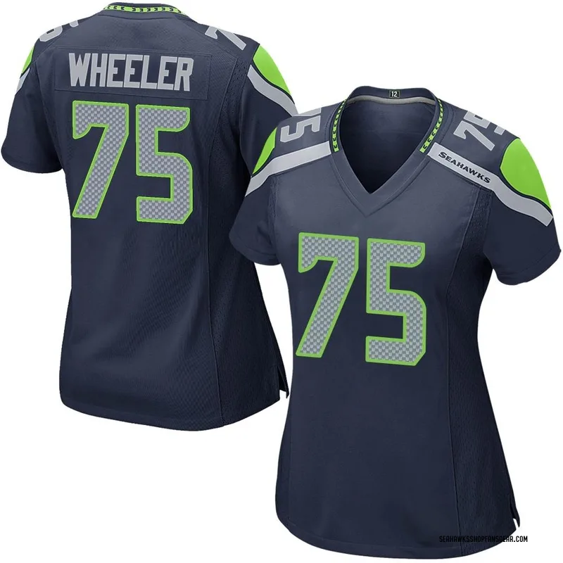 Women's Nike Seattle Seahawks Chad Wheeler Navy Team Color ...