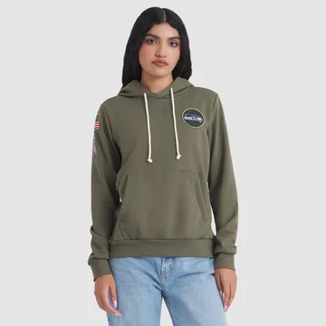 Women's Nike Seattle Seahawks Olive 2025 Salute to Service Sideline Hoodie