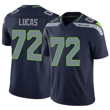 Youth Nike Seattle Seahawks Abraham Lucas Navy Vapor F.U.S.E. Jersey - Limited