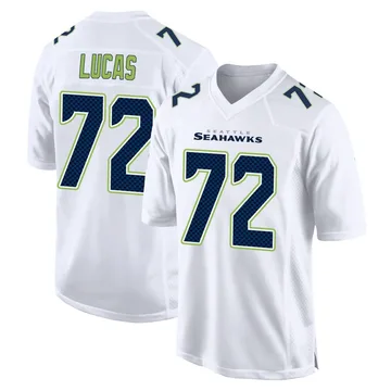 Youth Nike Seattle Seahawks Abraham Lucas White Tundra Fashion Jersey - Game