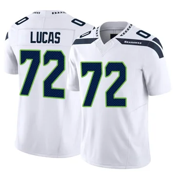Youth Nike Seattle Seahawks Abraham Lucas White Vapor F.U.S.E. Jersey - Limited