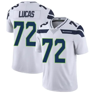Youth Nike Seattle Seahawks Abraham Lucas White Vapor Untouchable Jersey - Limited