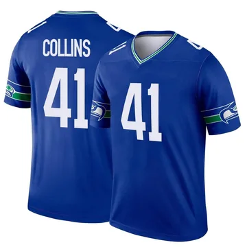 Youth Nike Seattle Seahawks Alex Collins Royal Throwback Jersey - Legend