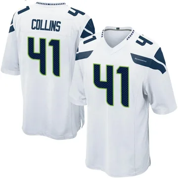 Youth Nike Seattle Seahawks Alex Collins White Jersey - Game