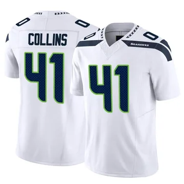 Youth Nike Seattle Seahawks Alex Collins White Vapor F.U.S.E. Jersey - Limited