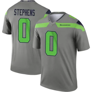 Youth Nike Seattle Seahawks Beau Stephens Steel Inverted Jersey - Legend