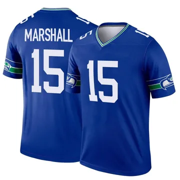 Youth Nike Seattle Seahawks Brandon Marshall Royal Throwback Jersey - Legend