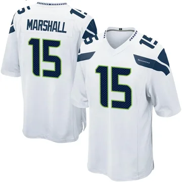 Youth Nike Seattle Seahawks Brandon Marshall White Jersey - Game