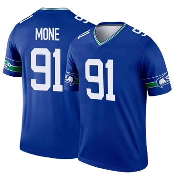 Youth Nike Seattle Seahawks Bryan Mone Royal Throwback Jersey - Legend
