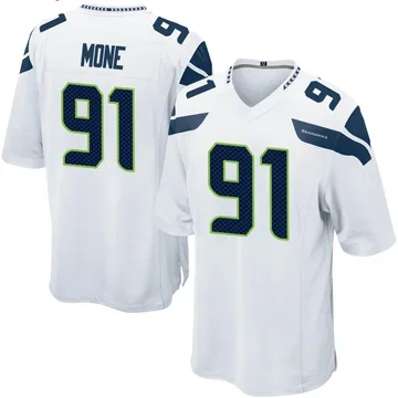 Youth Nike Seattle Seahawks Bryan Mone White Jersey - Game