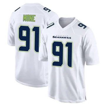 Youth Nike Seattle Seahawks Bryan Mone White Tundra Fashion Jersey - Game