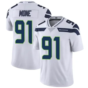 Youth Nike Seattle Seahawks Bryan Mone White Vapor Untouchable Jersey - Limited