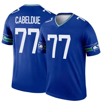 Youth Nike Seattle Seahawks Bryce Cabeldue Royal Throwback Jersey - Legend