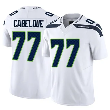 Youth Nike Seattle Seahawks Bryce Cabeldue White Vapor F.U.S.E. Jersey - Limited