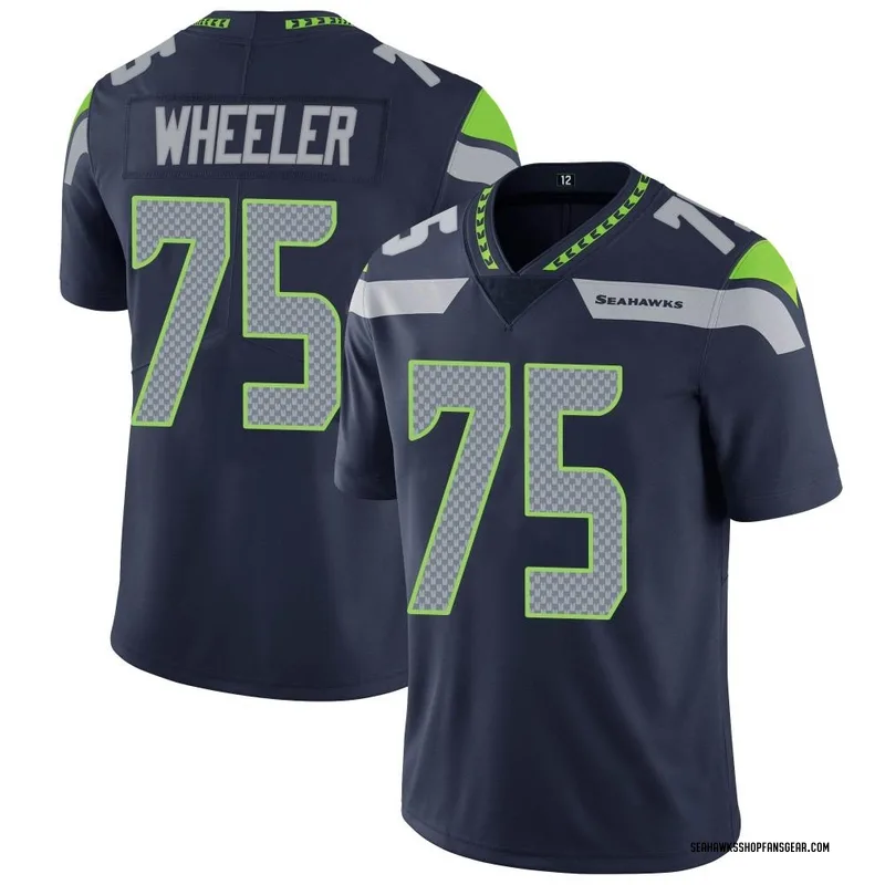 Youth Nike Seattle Seahawks Chad Wheeler Navy Team Color Vapor Untouchable Jersey - Limited