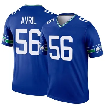 Youth Nike Seattle Seahawks Cliff Avril Royal Throwback Jersey - Legend