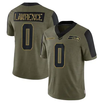 Youth Nike Seattle Seahawks DeMarcus Lawrence Olive 2021 Salute To Service Jersey - Limited
