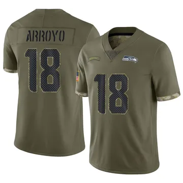 Youth Nike Seattle Seahawks Elijah Arroyo Olive 2022 Salute To Service Jersey - Limited