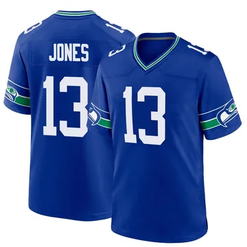 Youth Nike Seattle Seahawks Ernest Jones IV Royal Throwback Jersey - Game