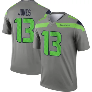 Youth Nike Seattle Seahawks Ernest Jones IV Steel Inverted Jersey - Legend