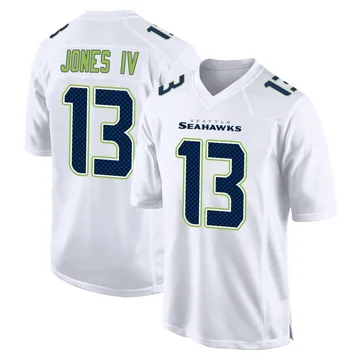 Youth Nike Seattle Seahawks Ernest Jones IV White Tundra Fashion Jersey - Game