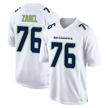 Youth Nike Seattle Seahawks Grey Zabel White Tundra Fashion Jersey - Game