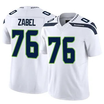 Youth Nike Seattle Seahawks Grey Zabel White Vapor F.U.S.E. Jersey - Limited