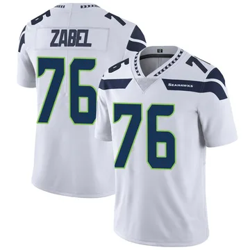 Youth Nike Seattle Seahawks Grey Zabel White Vapor Untouchable Jersey - Limited