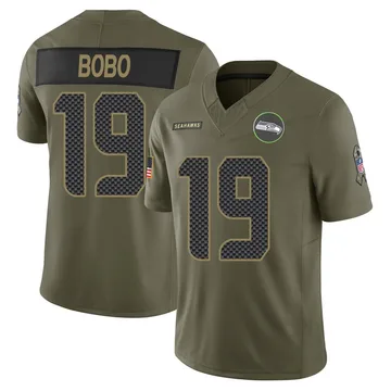 Youth Nike Seattle Seahawks Jake Bobo Olive 2025 Salute to Service Jersey - Limited