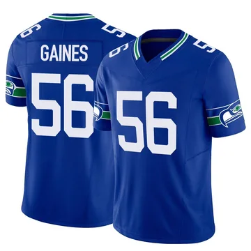 Youth Nike Seattle Seahawks Jalan Gaines Royal Throwback Vapor F.U.S.E. Jersey - Limited