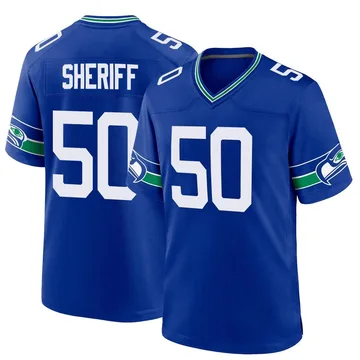 Youth Nike Seattle Seahawks Jamie Sheriff Royal Throwback Jersey - Game
