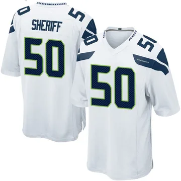 Youth Nike Seattle Seahawks Jamie Sheriff White Jersey - Game