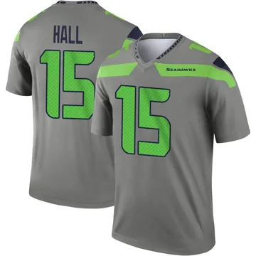 Youth Nike Seattle Seahawks Jaren Hall Steel Inverted Jersey - Legend