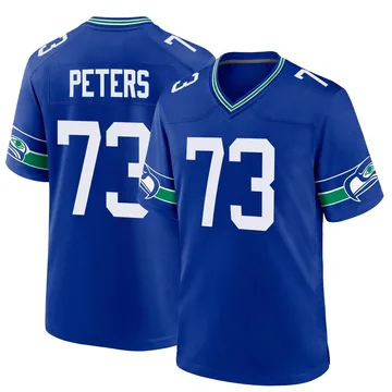 Youth Nike Seattle Seahawks Jason Peters Royal Throwback Jersey - Game