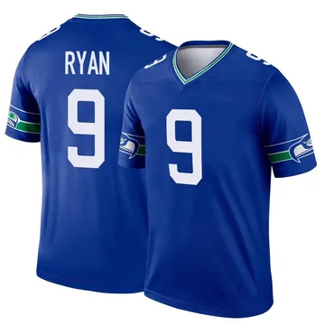 Youth Nike Seattle Seahawks Jon Ryan Royal Throwback Jersey - Legend