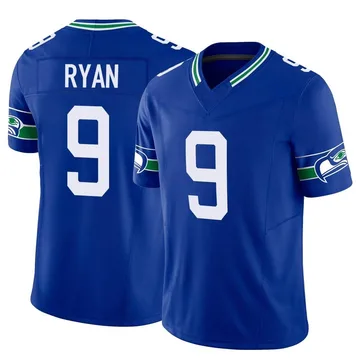 Youth Nike Seattle Seahawks Jon Ryan Royal Throwback Vapor F.U.S.E. Jersey - Limited
