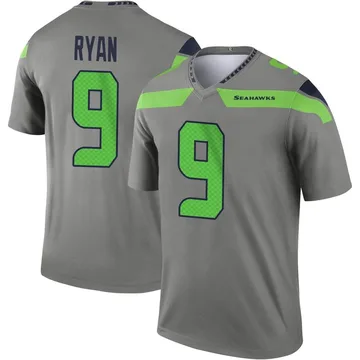 Youth Nike Seattle Seahawks Jon Ryan Steel Inverted Jersey - Legend