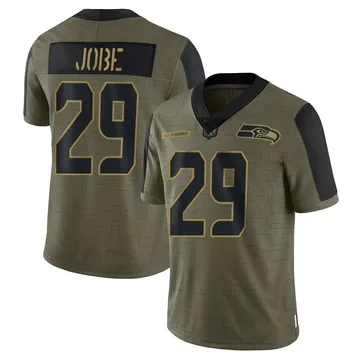 Youth Nike Seattle Seahawks Josh Jobe Olive 2021 Salute To Service Jersey - Limited