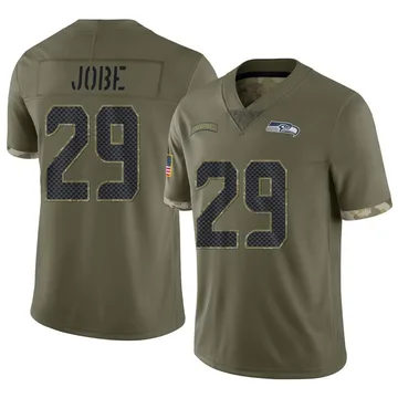 Youth Nike Seattle Seahawks Josh Jobe Olive 2022 Salute To Service Jersey - Limited