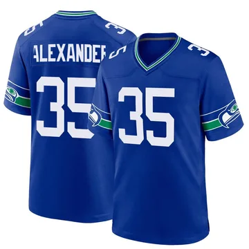 Youth Nike Seattle Seahawks Kam Alexander Royal Throwback Jersey - Game