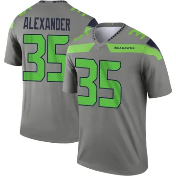 Youth Nike Seattle Seahawks Kam Alexander Steel Inverted Jersey - Legend