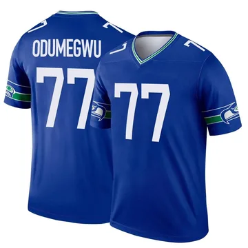 Youth Nike Seattle Seahawks Kenneth Odumegwu Royal Throwback Jersey - Legend