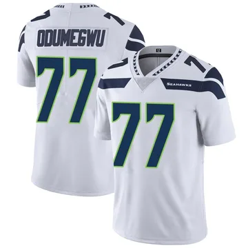 Youth Nike Seattle Seahawks Kenneth Odumegwu White Vapor Untouchable Jersey - Limited