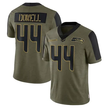 Youth Nike Seattle Seahawks Michael Dowell Olive 2021 Salute To Service Jersey - Limited