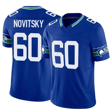 Youth Nike Seattle Seahawks Michael Novitsky Royal Throwback Vapor F.U.S.E. Jersey - Limited
