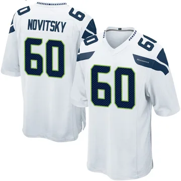 Youth Nike Seattle Seahawks Michael Novitsky White Jersey - Game