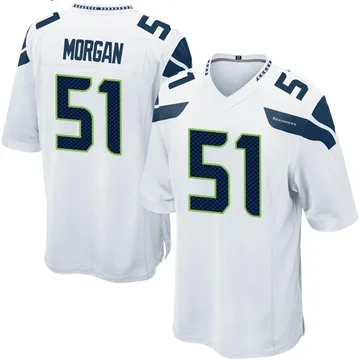 Youth Nike Seattle Seahawks Mike Morgan White Jersey - Game